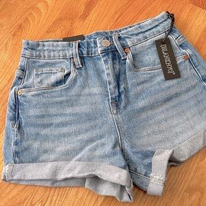 Blank NYC Shorts Womens Size 24 Blue the Perry Mom Short Denim Stretch Pocket